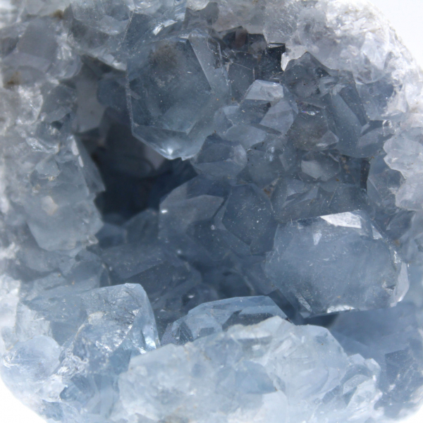 Unique Madagascar Blue Celestite Geode