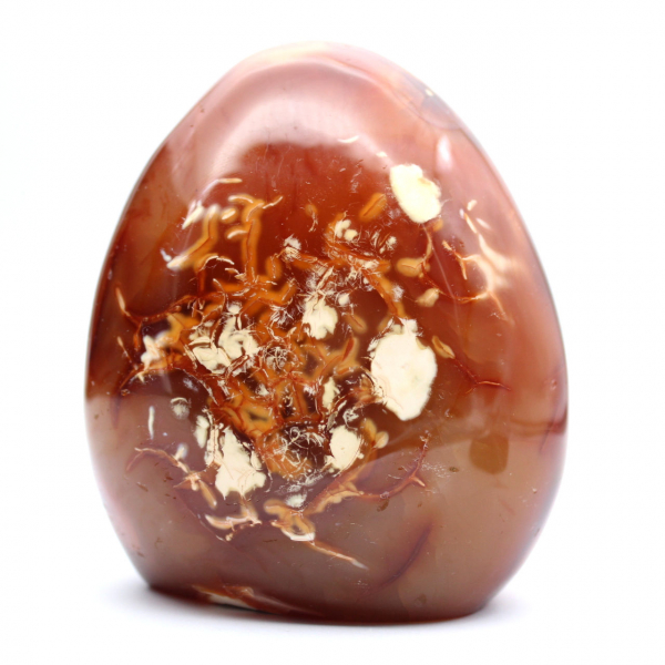 Polished Carnelian Ornament Decoration - Natural Mineral from Madagascar for Collectors