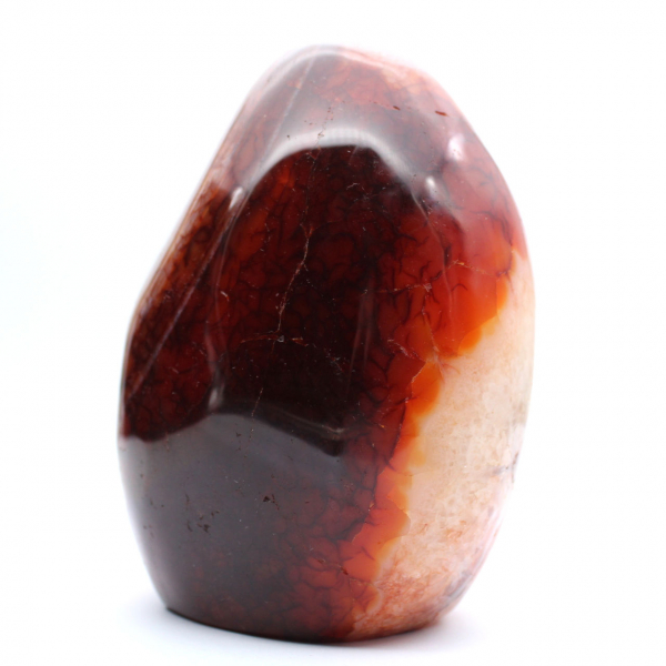 Carnelian Polished Decorative Ornament - Large Authentic Natural Stone from Madagascar