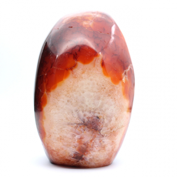 Carnelian Polished Decorative Ornament - Large Authentic Natural Stone from Madagascar