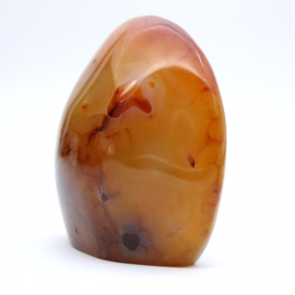 Polished Carnelian Miniature Ornament - Authentic Natural Stone from Madagascar (250g)