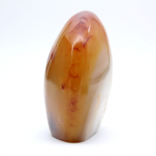 Polished Carnelian Miniature Ornament - Authentic Natural Stone from Madagascar (250g)