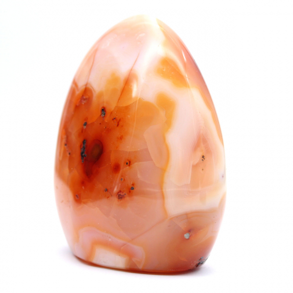 Polished Carnelian Decorative Ornament - Natural Stone from Madagascar (450g)