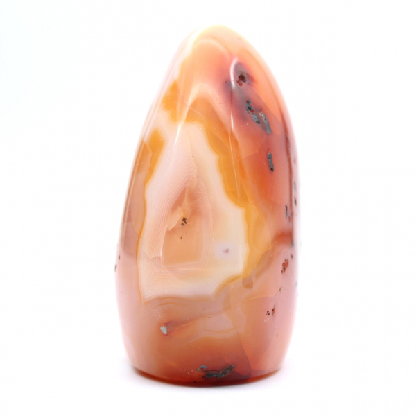 Polished Carnelian Decorative Ornament - Natural Stone from Madagascar (450g)
