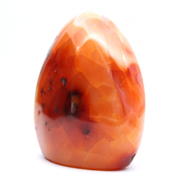 Polished Carnelian Decorative Ornament - Natural Stone from Madagascar (450g)