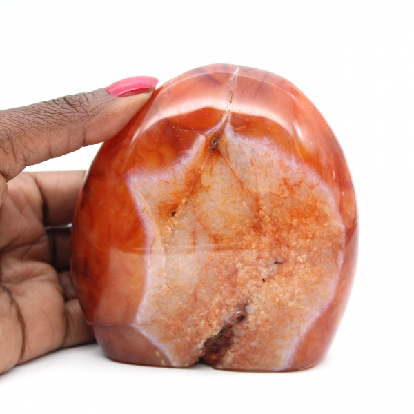 Polished Madagascar Carnelian - Large Decorative Stone (Natural Ornament)