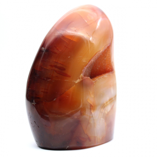 Carnelian Polished Decorative Ornament - Authentic Madagascar Stone for Interior