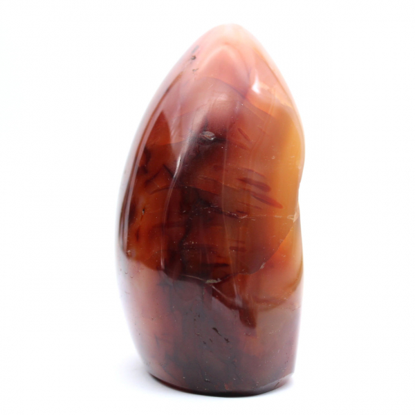Carnelian Polished Decorative Ornament - Authentic Madagascar Stone for Interior