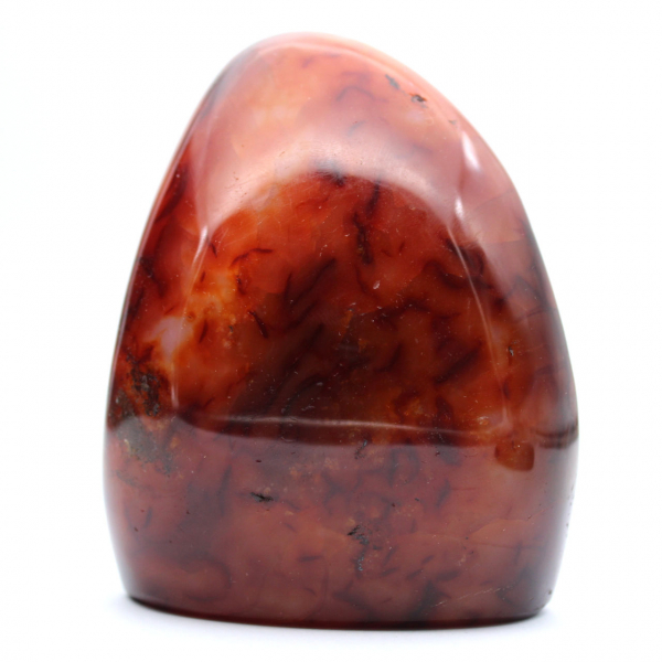 Carnelian Polished Decorative Ornament - Authentic Madagascar Stone for Interior