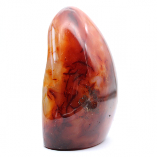 Carnelian Polished Decorative Ornament - Authentic Madagascar Stone for Interior