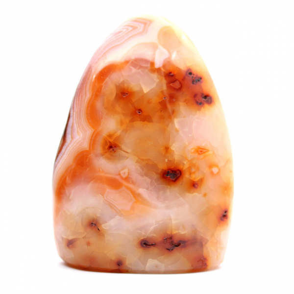 Polished Carnelian from Madagascar - Natural Stone Specimen for Decoration and Science
