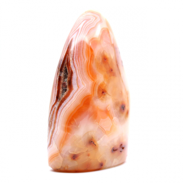 Polished Carnelian from Madagascar - Natural Stone Specimen for Decoration and Science