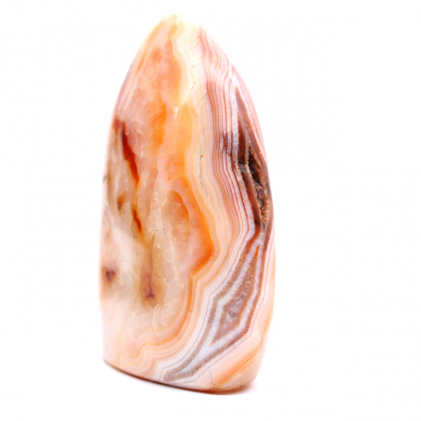 Polished Carnelian from Madagascar - Natural Stone Specimen for Decoration and Science