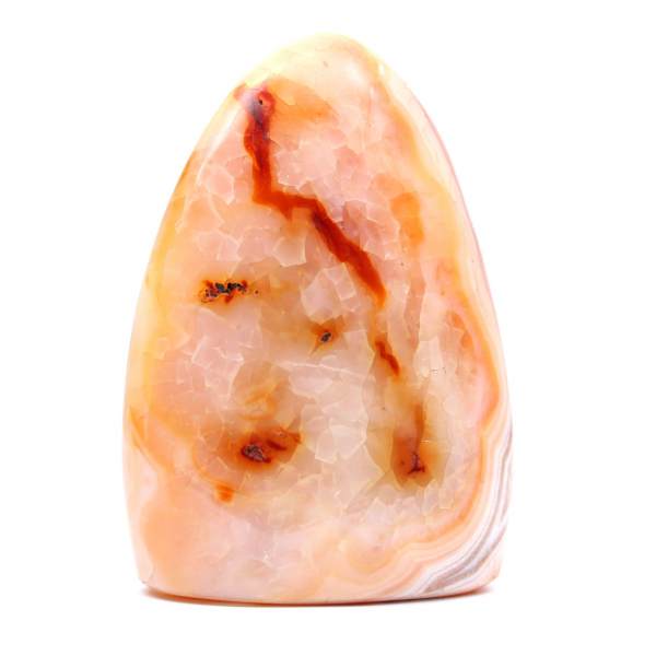 Polished Carnelian from Madagascar - Natural Stone Specimen for Decoration and Science