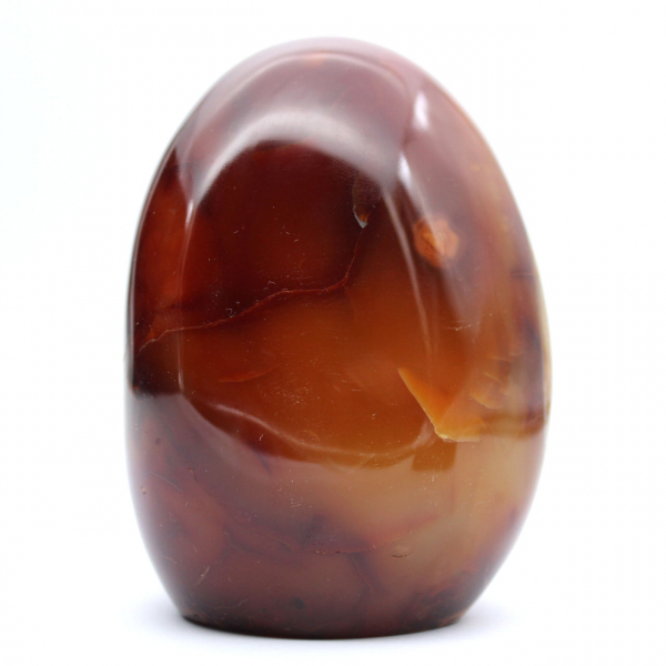 Authentic Polished Carnelian Ornament from Madagascar - Decorative and Collectible Mineral