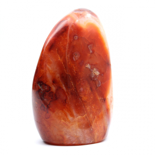 Small Polished Carnelian Ornament from Madagascar - Natural Stone for Decoration and Collection