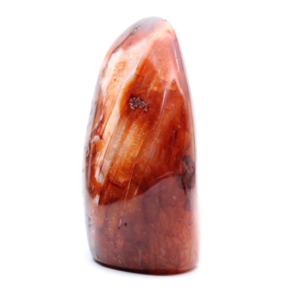 Small Polished Carnelian Ornament from Madagascar - Natural Stone for Decoration and Collection