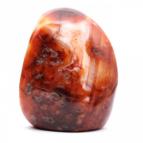 Small Polished Carnelian Ornament from Madagascar - Natural Stone for Decoration and Collection
