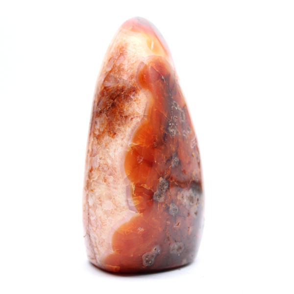 Small Polished Carnelian Ornament from Madagascar - Natural Stone for Decoration and Collection