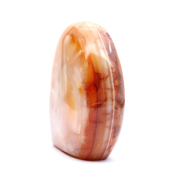 Small Polished Carnelian Ornament from Madagascar - Authentic Collector's Specimen