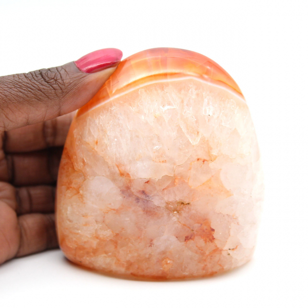 Small Polished Carnelian Ornament Madagascar - Natural Collectible Stone (490g)