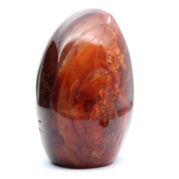 Polished Madagascar Carnelian - Natural Stone Ideal for Decoration and Collection (Ornament)