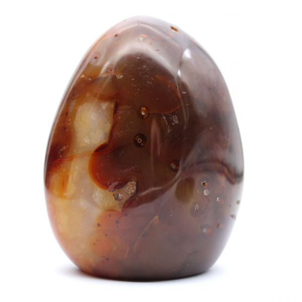 Polished Madagascar Carnelian - Natural Stone Ideal for Decoration and Collection (Ornament)