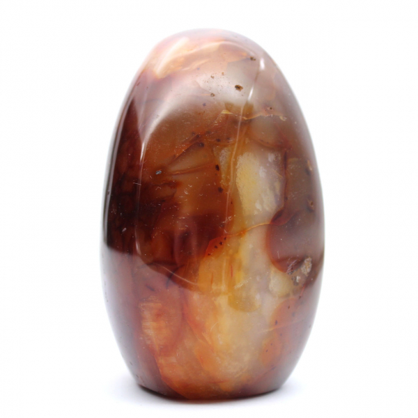 Polished Madagascar Carnelian - Natural Stone Ideal for Decoration and Collection (Ornament)