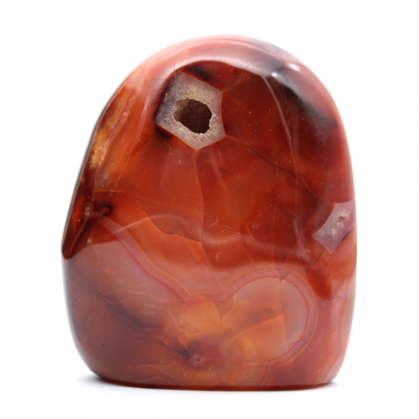Small Polished Carnelian Ornament - Genuine Mineral Specimen (Madagascar)