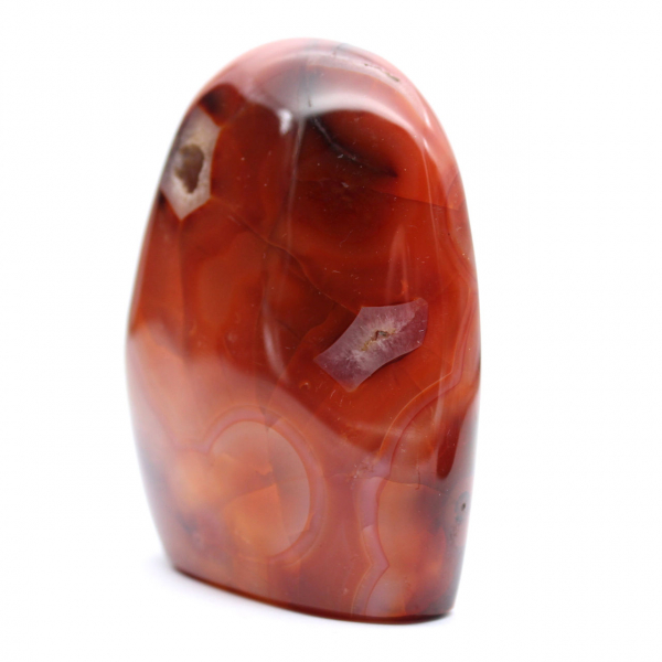Small Polished Carnelian Ornament - Genuine Mineral Specimen (Madagascar)