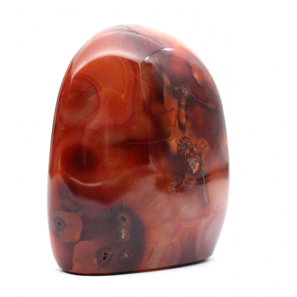 Small Polished Carnelian Ornament - Genuine Mineral Specimen (Madagascar)