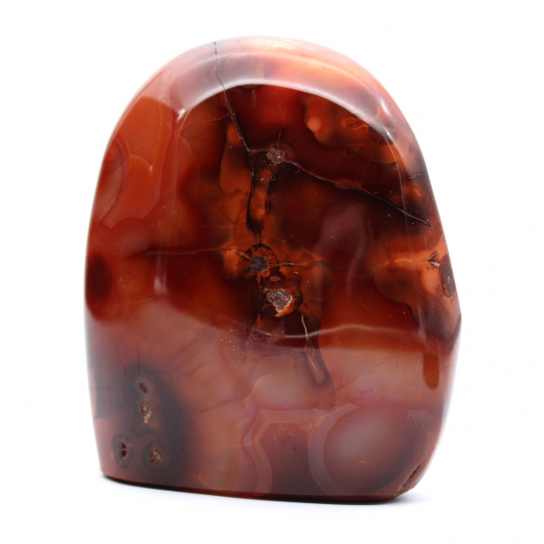 Small Polished Carnelian Ornament - Genuine Mineral Specimen (Madagascar)