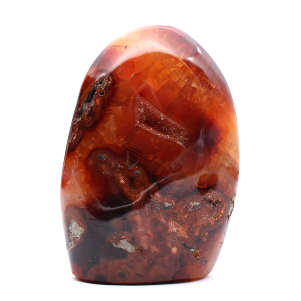 Polished Carnelian Medium Ornament - Authentic Madagascar Mineral for Interior
