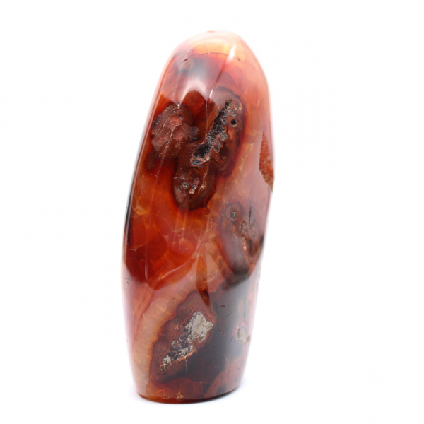 Polished Carnelian Medium Ornament - Authentic Madagascar Mineral for Interior