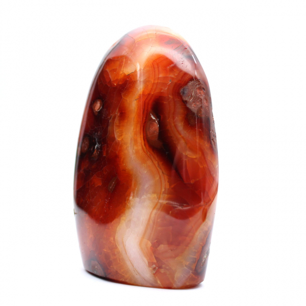 Polished Carnelian Medium Ornament - Authentic Madagascar Mineral for Interior