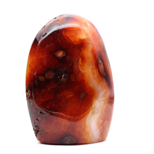Polished Carnelian Medium Ornament - Authentic Madagascar Mineral for Interior