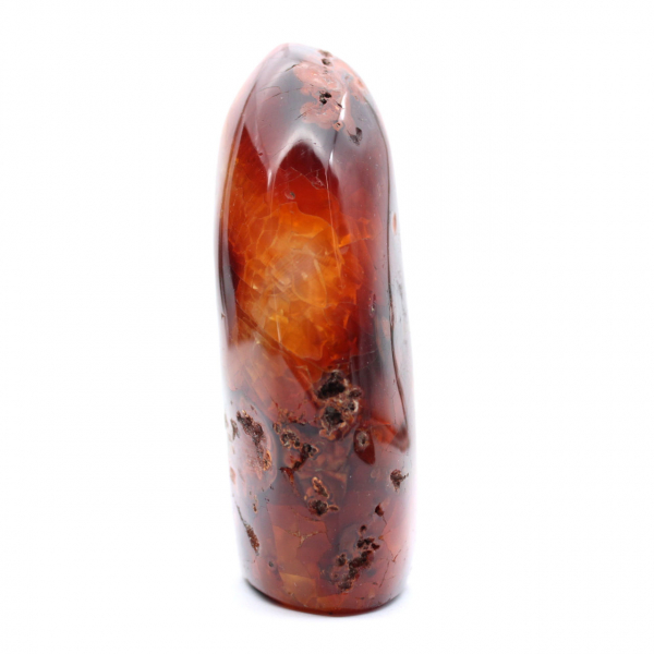 Polished Carnelian Medium Ornament - Authentic Madagascar Mineral for Interior