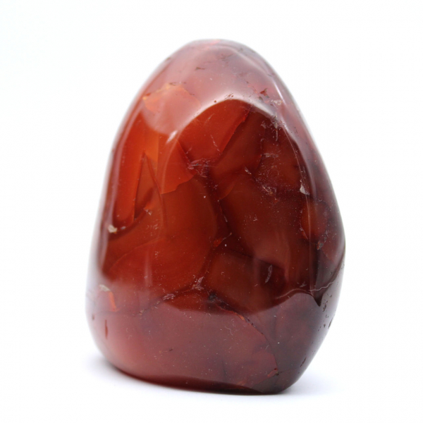 Polished Madagascar Carnelian - Small Natural Stone for Collection and Decoration