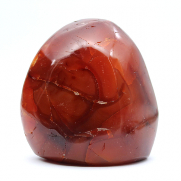 Polished Madagascar Carnelian - Small Natural Stone for Collection and Decoration