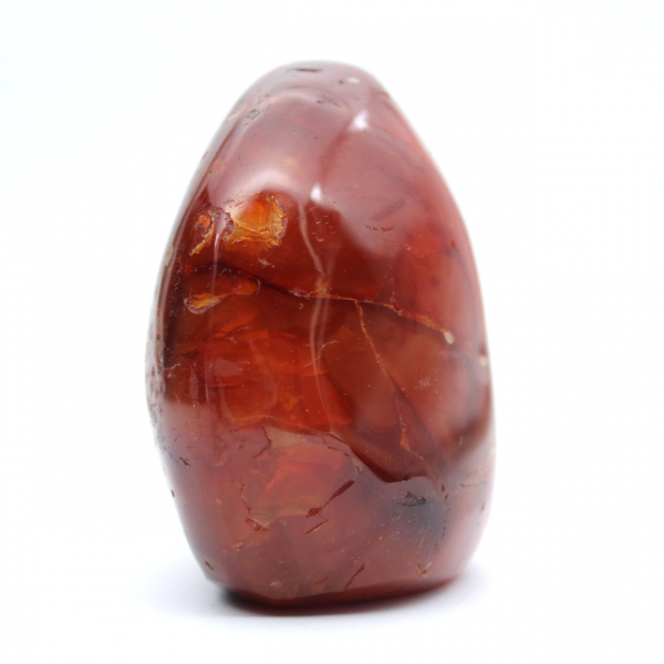 Polished Madagascar Carnelian - Small Natural Stone for Collection and Decoration