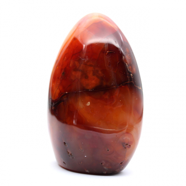 Polished Carnelian Natural Stone - Decorative Ornament for Collection (Madagascar)