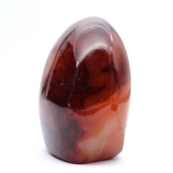 Polished Carnelian Compact Ornament - Authentic Mineral Madagascar (370g)