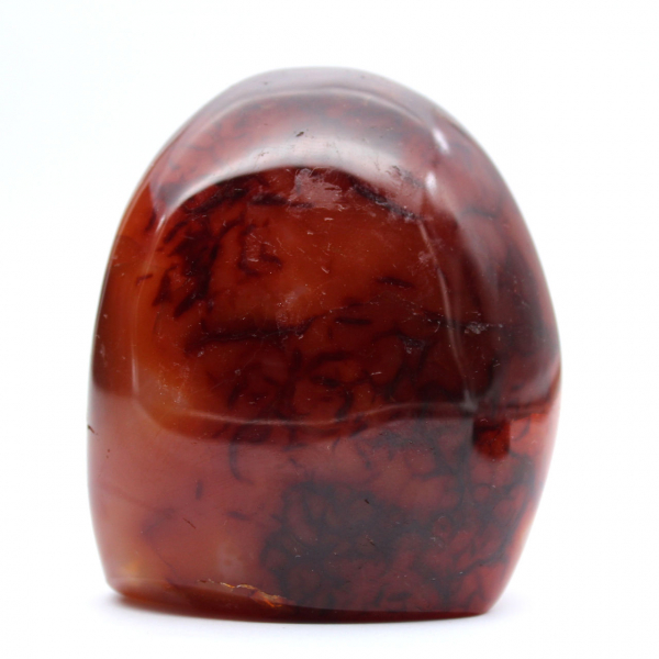 Polished Carnelian Compact Ornament - Authentic Mineral Madagascar (370g)