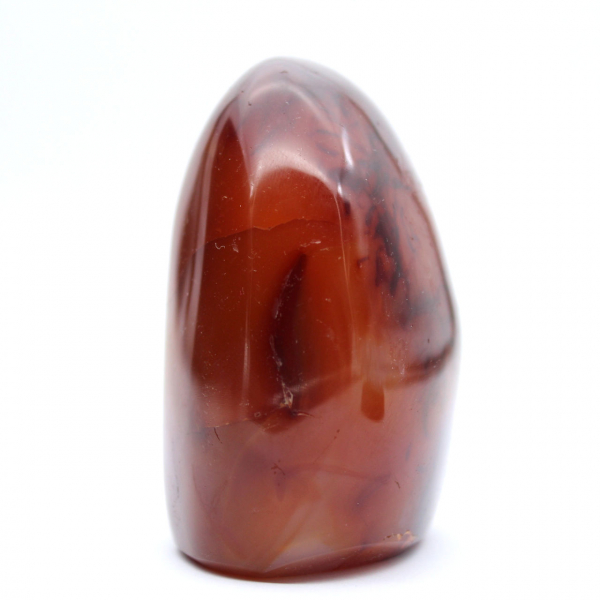 Polished Carnelian Compact Ornament - Authentic Mineral Madagascar (370g)