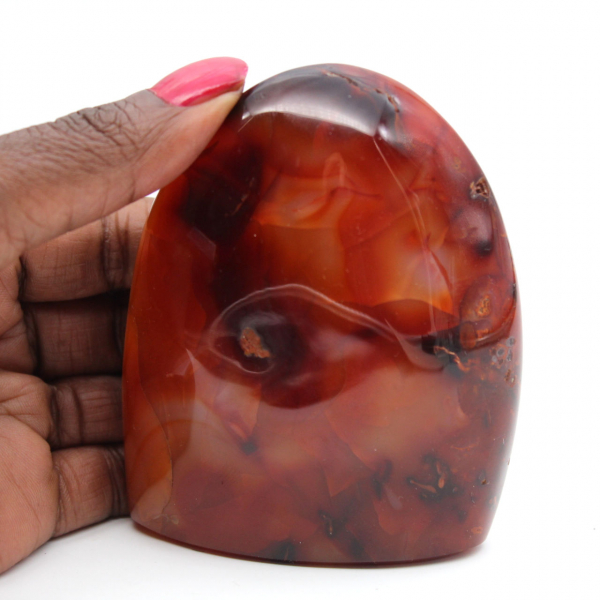 Polished Carnelian Small Piece - Decorative Mineral Specimen (Madagascar)