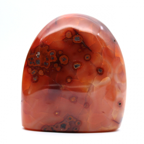 Small Polished Carnelian Specimen - Authentic Mineral Ornament from Madagascar