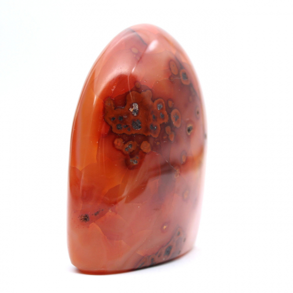 Small Polished Carnelian Specimen - Authentic Mineral Ornament from Madagascar