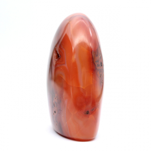 Small Polished Carnelian Specimen - Authentic Mineral Ornament from Madagascar