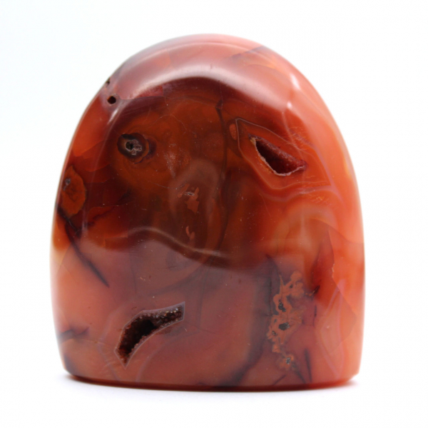 Small Polished Carnelian Specimen - Authentic Mineral Ornament from Madagascar