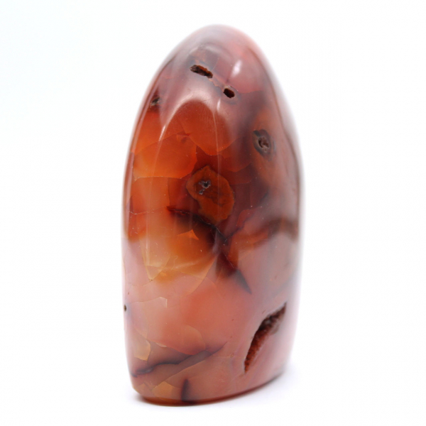 Small Polished Carnelian Specimen - Authentic Mineral Ornament from Madagascar